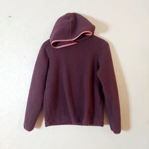 Herschel Womens Sherpa Hoodie Plum Sweatshirt Sz Small